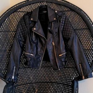 Top shop faux leather jacket size 8